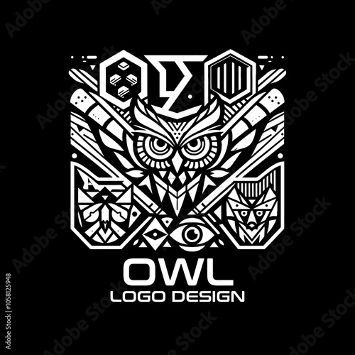 Owl Vector Logo Design photo