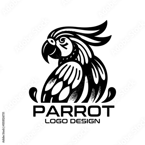 Parrot Vector Logo Design photo