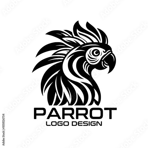 Parrot Vector Logo Design photo