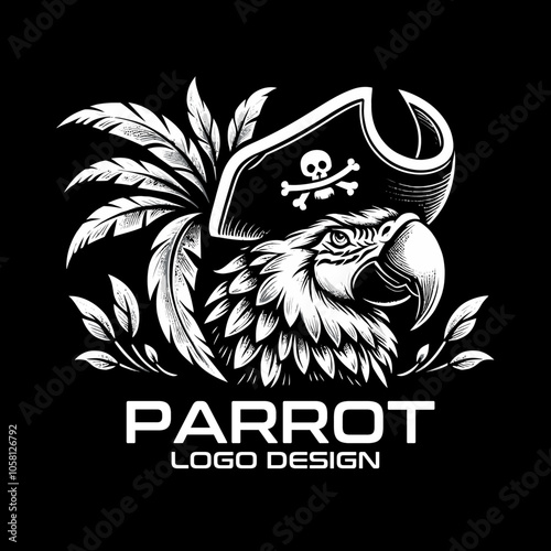 Parrot Vector Logo Design photo