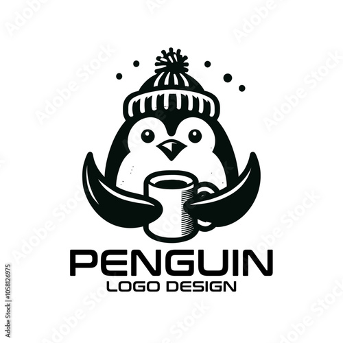 Penguin Vector Logo Design photo