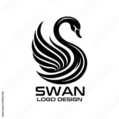 Swan Vector Logo Design