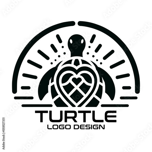 Turtle Vector Logo Design photo