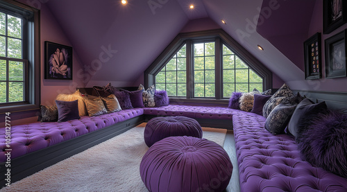 Lavender and Black Multi-Game Table: Perfect for an Attic Dayroom photo