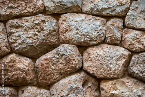 Inca stone walls in Cusco, Peru, a remarkable example of Inca architecture and craftsmanship photo