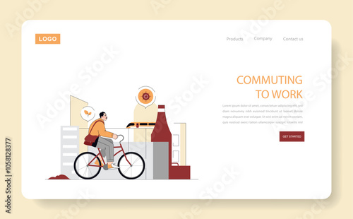 one day of carpentry. Flat Vector Illustration