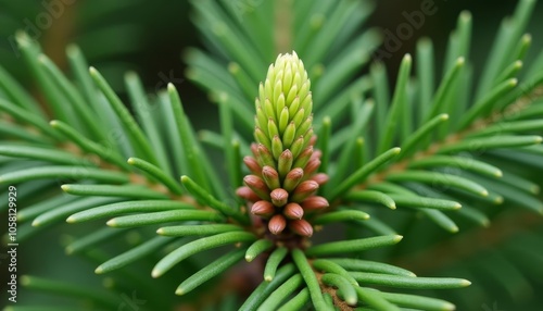  Freshly sprouted pine cone a symbol of growth and renewal