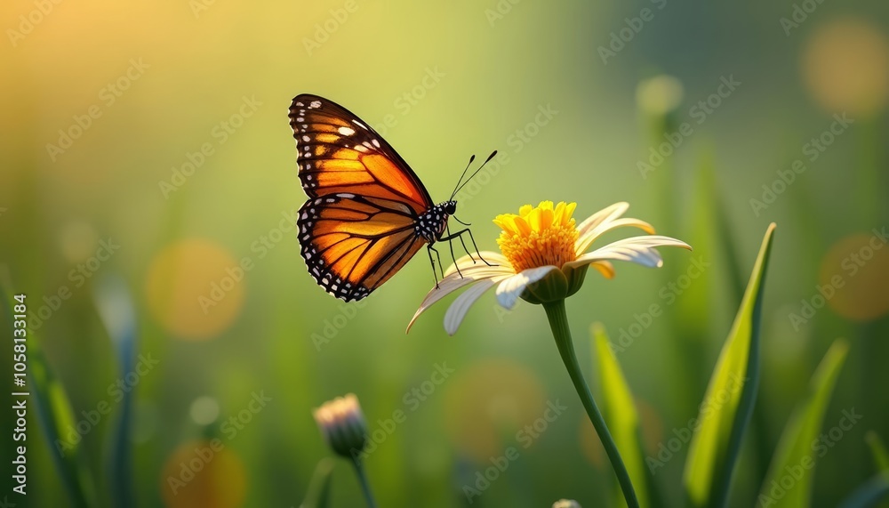 Butterflys delicate dance with natures beauty Butterflys delicate dance with natures beauty