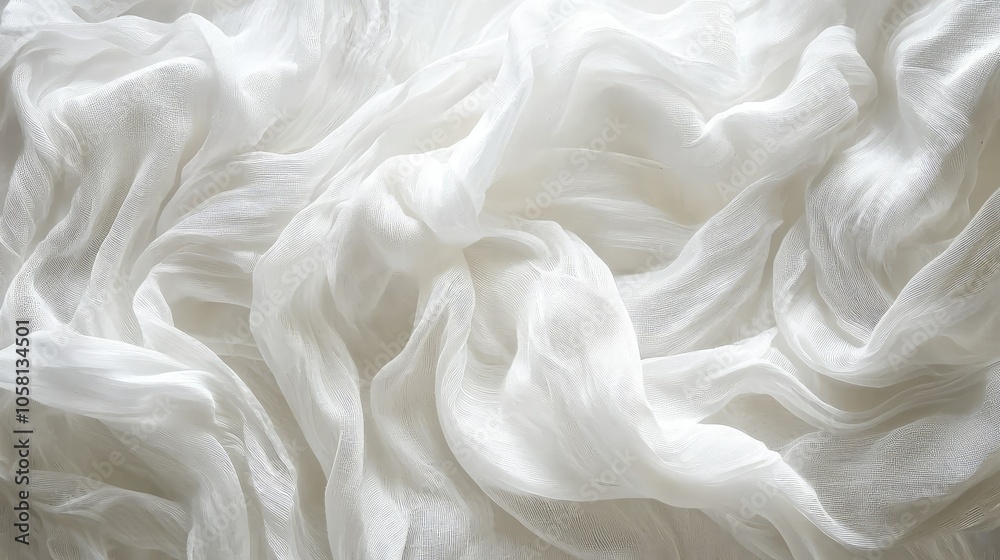 Artistic Cotton Fabric Flowing in the Wind Artistic Cotton Fabric Flowing in the Wind