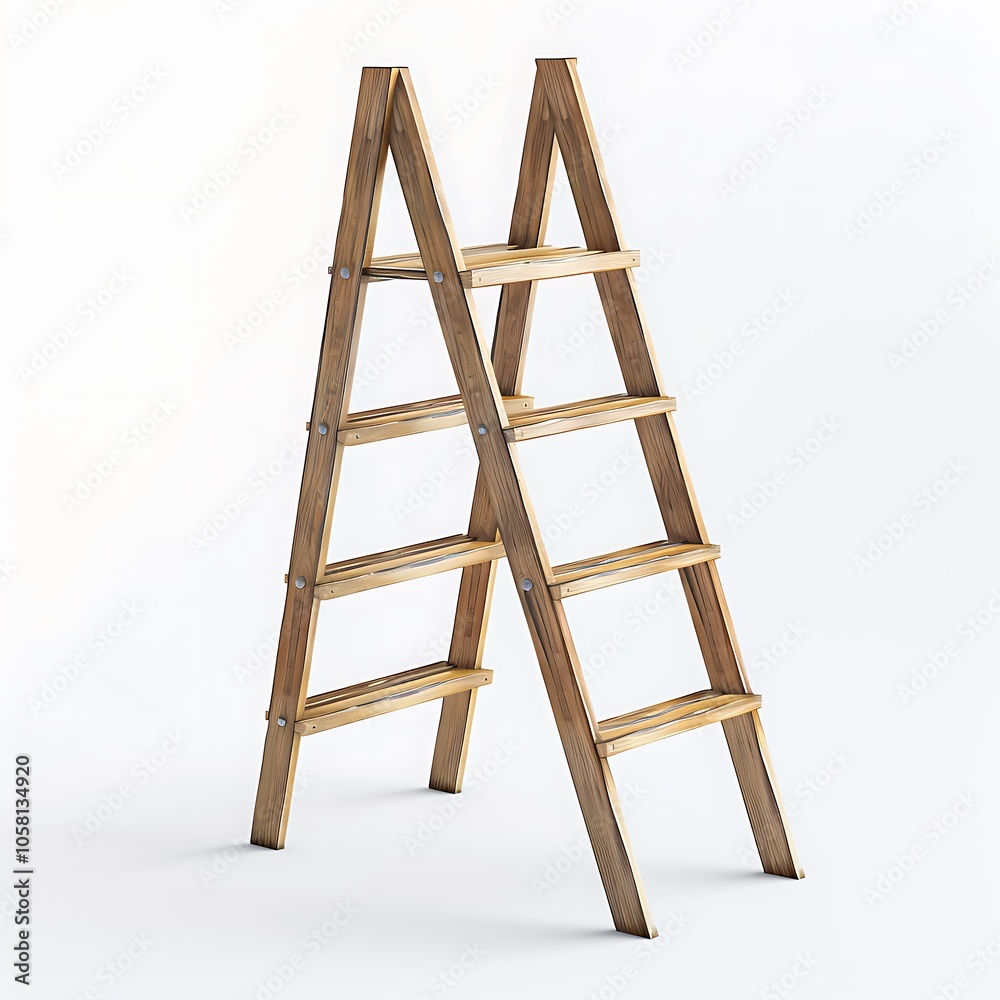 Ladder isolated on white background Ladder isolated on white background