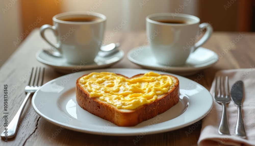 A heartwarming breakfast for two A heartwarming breakfast for two