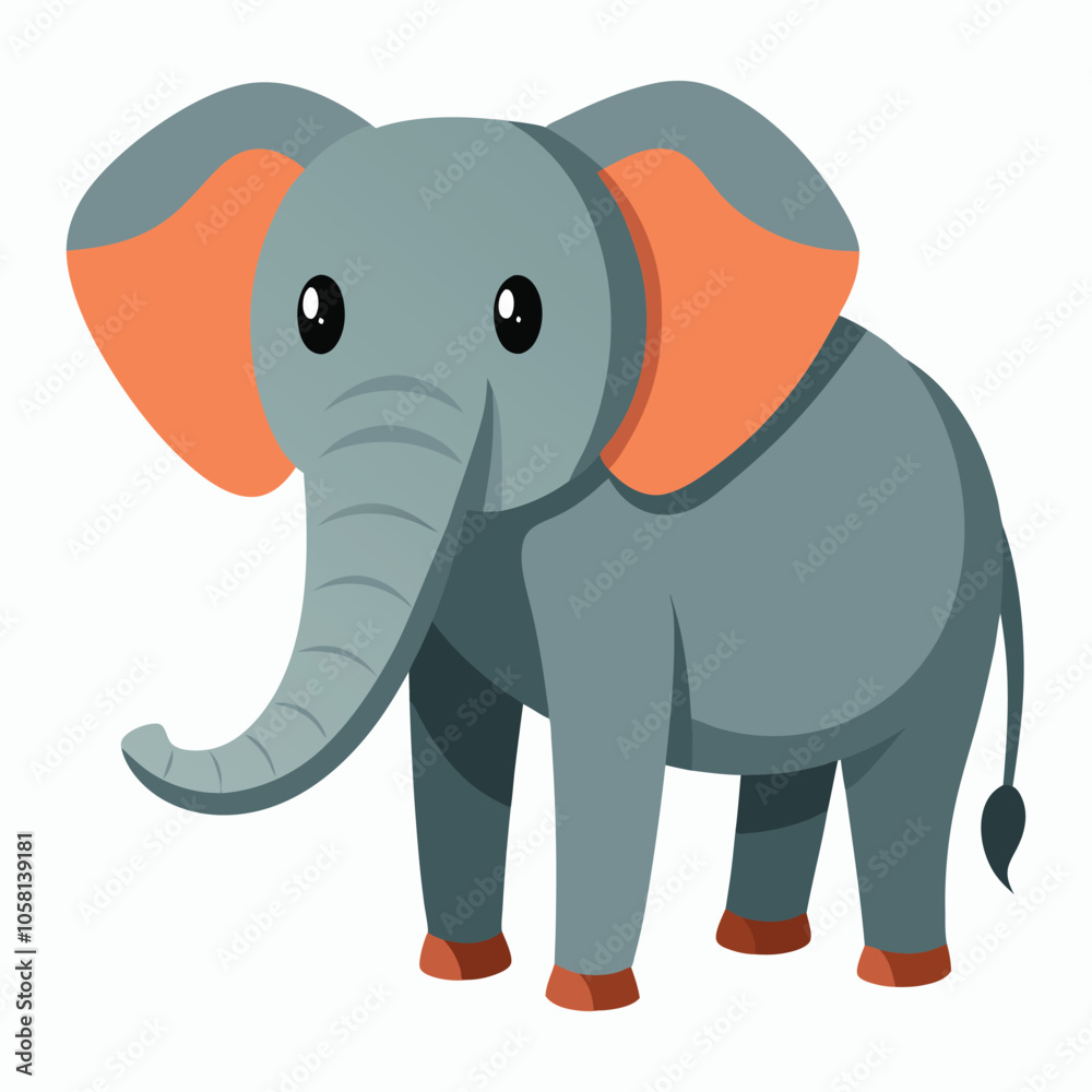Obraz premium a elephant on white background