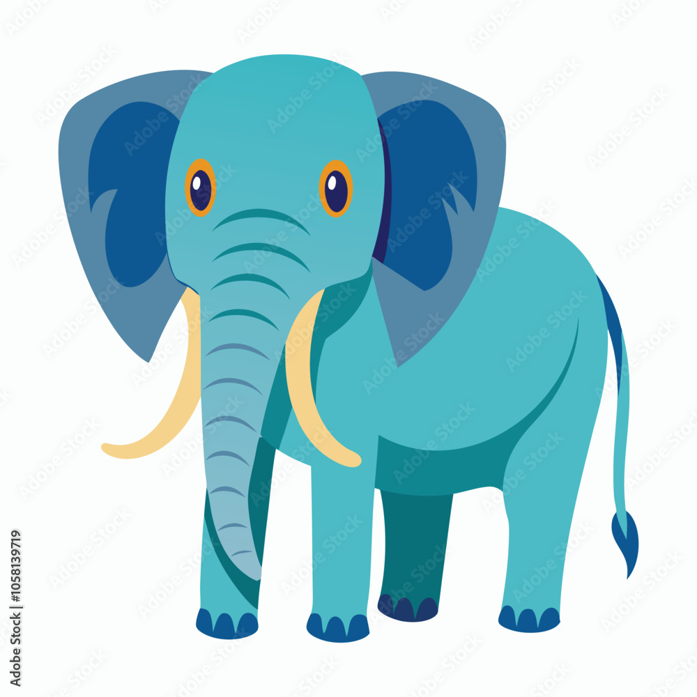 Obraz premium a elephant on white background