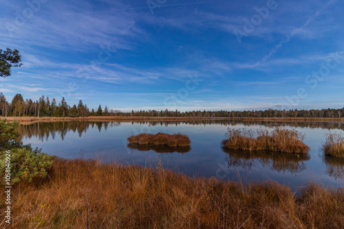 Herbstliches Foto von der Landschaft in Süddeutschland