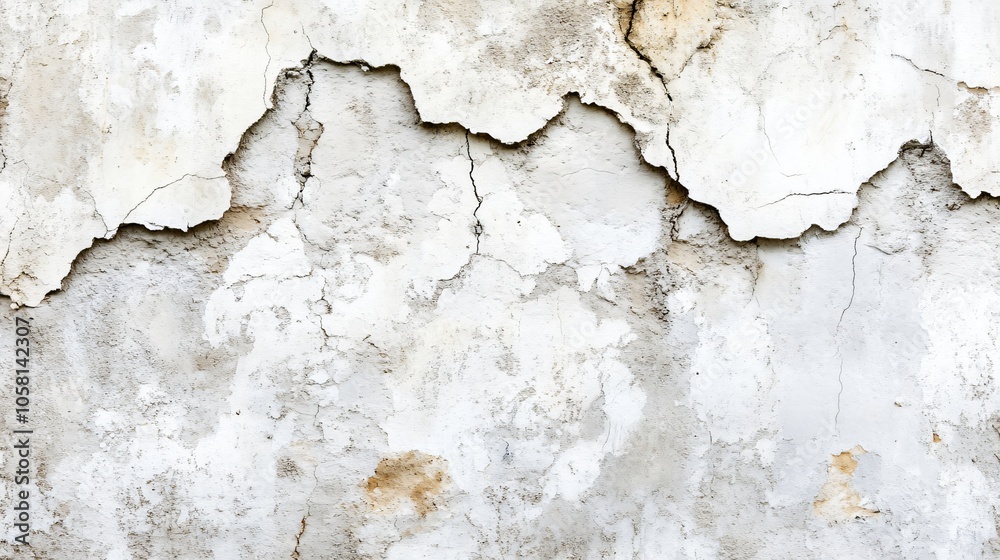 Cracked White Wall Texture Abstract Background Cracked White Wall Texture Abstract Background