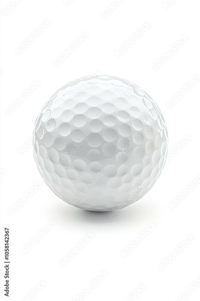 Close up of a golf ball isolated on white background. Close up of a golf ball isolated on white background.