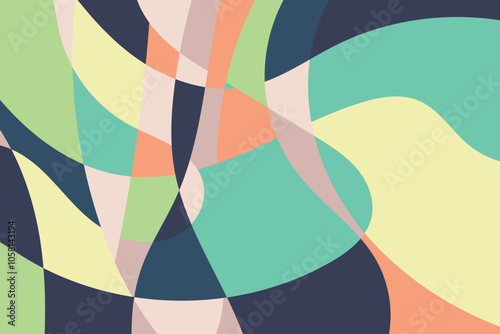 Free hand abstract background modern design.