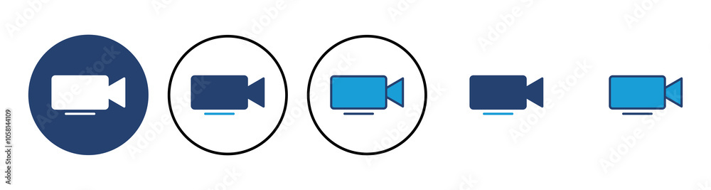 Video icon vector. video camera icon vector. movie sign. cinema Video icon vector. video camera icon vector. movie sign. cinema