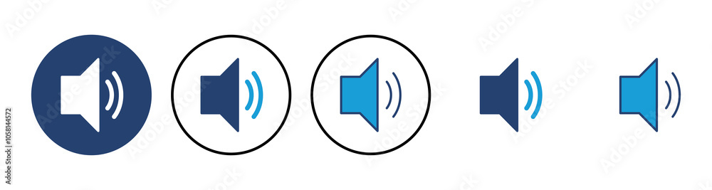 Speaker icon vector. volume icon vector. loudspeaker icon vector. sound symbol Speaker icon vector. volume icon vector. loudspeaker icon vector. sound symbol