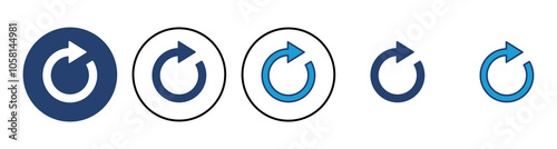 Refresh icon vector. Reload icon vector. Update icon.