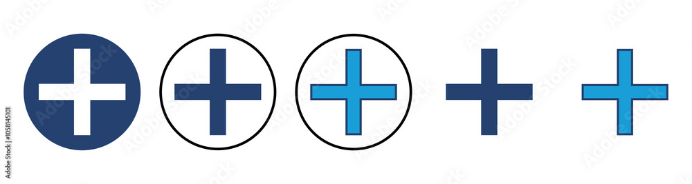 Plus Icon vector. Add plus icon Plus Icon vector. Add plus icon