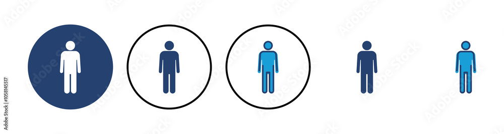 Man icon vector. male icon vector. human symbol Man icon vector. male icon vector. human symbol