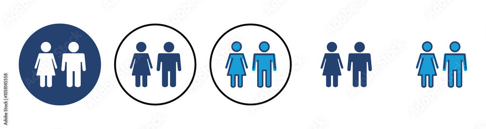 Man and woman icon vector. male and female symbol Man and woman icon vector. male and female symbol