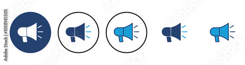 Megaphone icon vector. Loudspeaker icon vector.