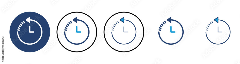 History icon vector. recent event history History icon vector. recent event history