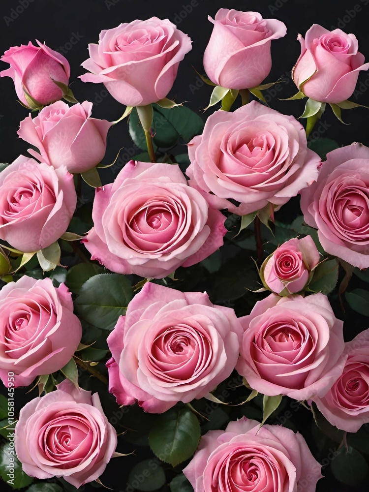 close up of fresh pink roses close up of fresh pink roses