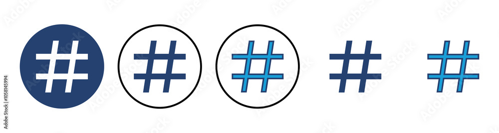 Obraz premium Hashtag icon vector. hashtag symbol