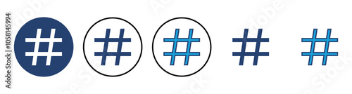 Hashtag icon vector. hashtag symbol