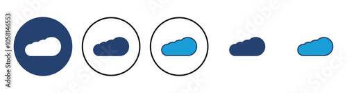cloud icon vector. cloud vector icon