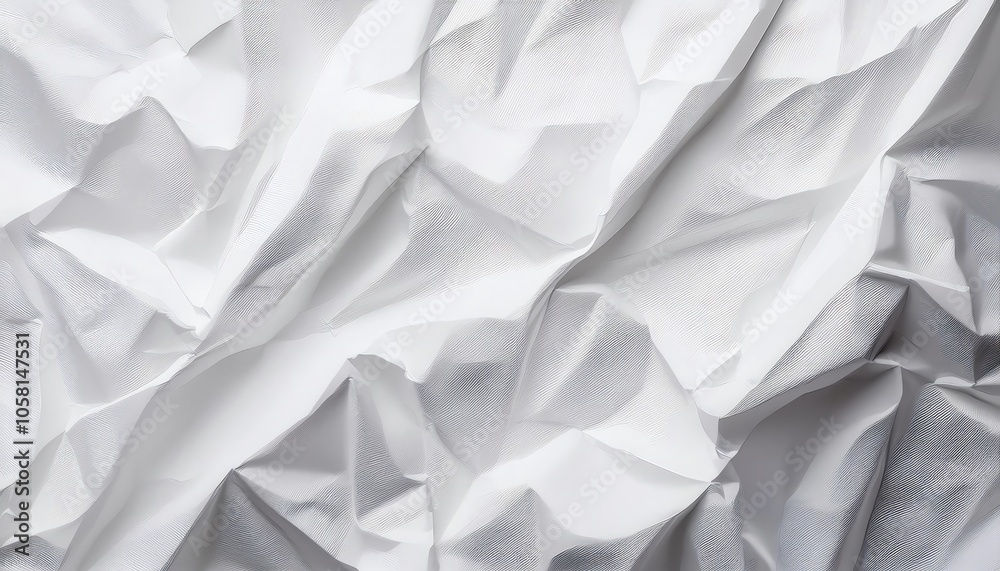 A textured white fabric with intricate patterns, creating a visually dynamic and luminous surface. A textured white fabric with intricate patterns, creating a visually dynamic and luminous surface.