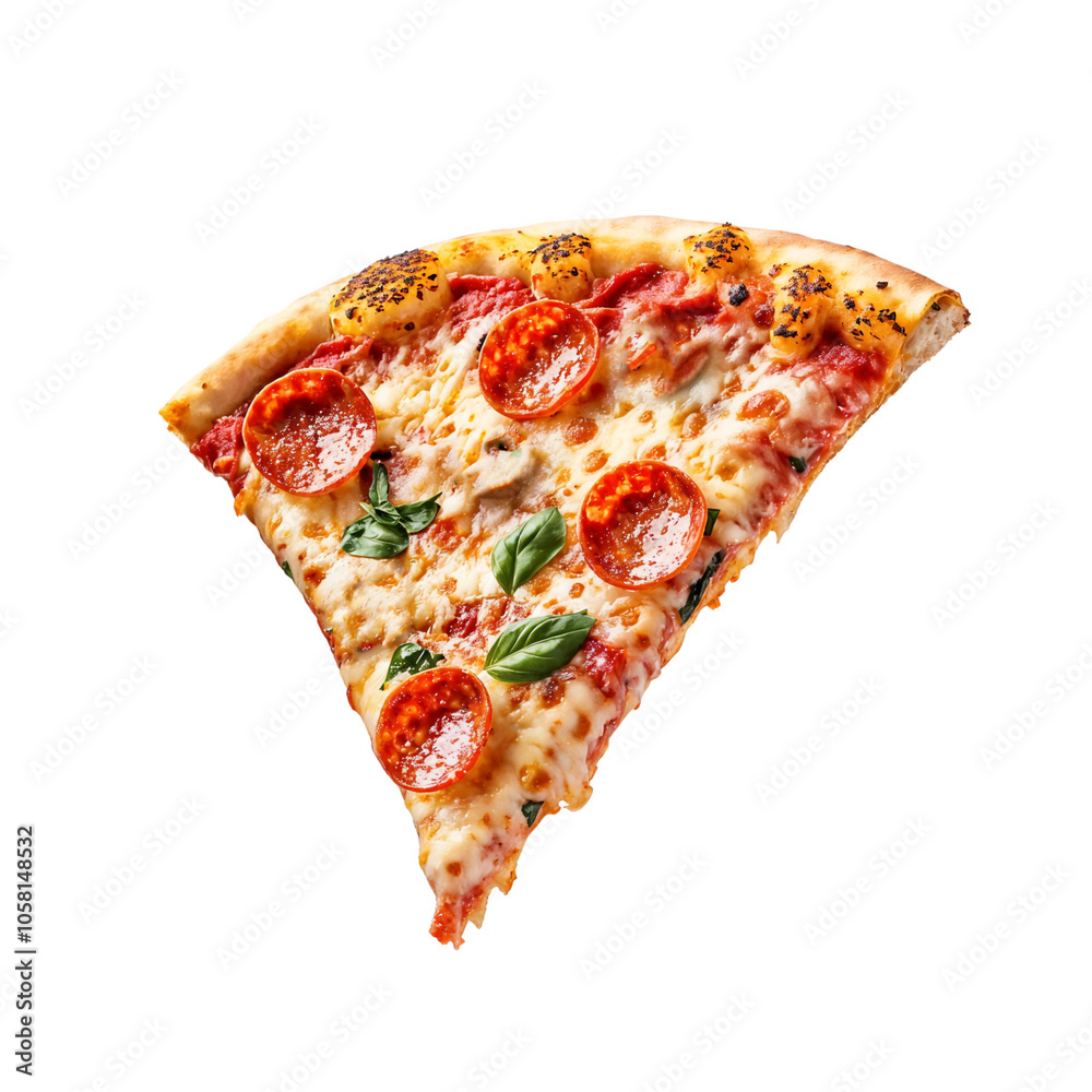 Flying pizza isolated on transparent background Flying pizza isolated on transparent background