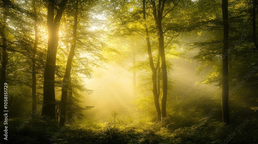 Fototapeta premium Sunlight Through the Trees