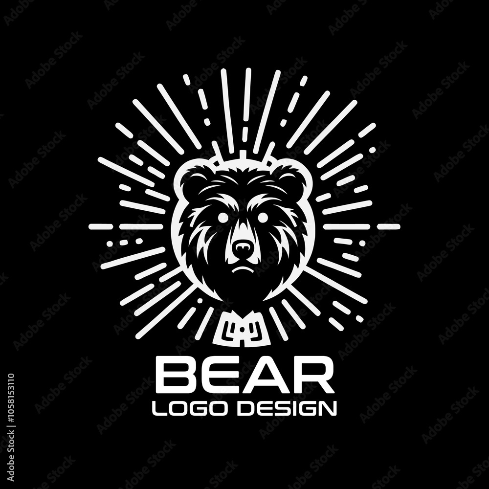 Bear Vector Logo Design Bear Vector Logo Design