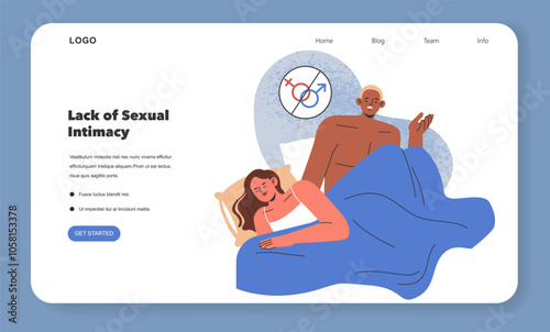 Reasons For Men Cheating. Flat Vector Illustration