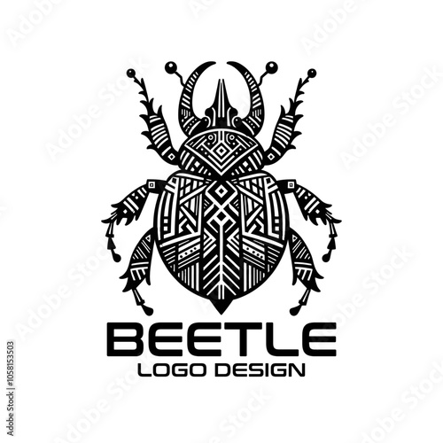 Beetle Vector Logo Design 