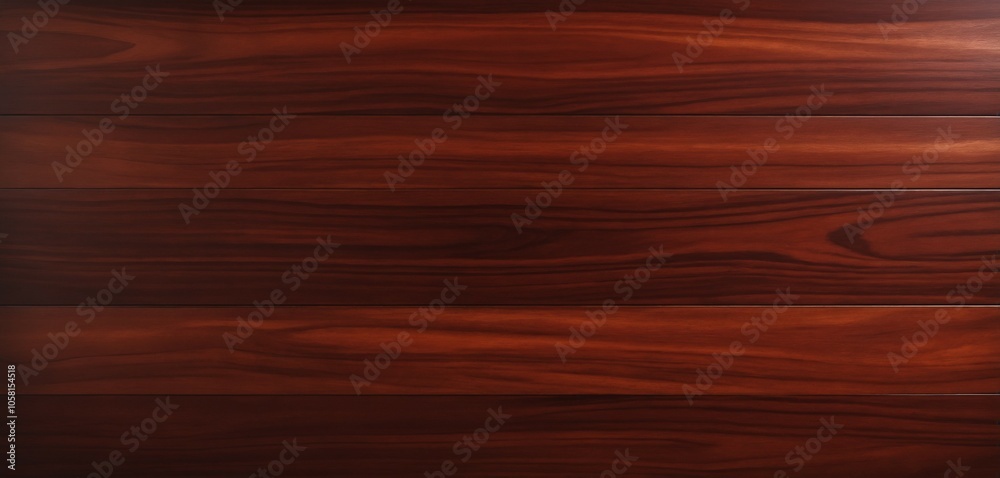 Elegant mahogany wood background with rich red-brown tones and a smooth, glossy finish Elegant mahogany wood background with rich red-brown tones and a smooth, glossy finish