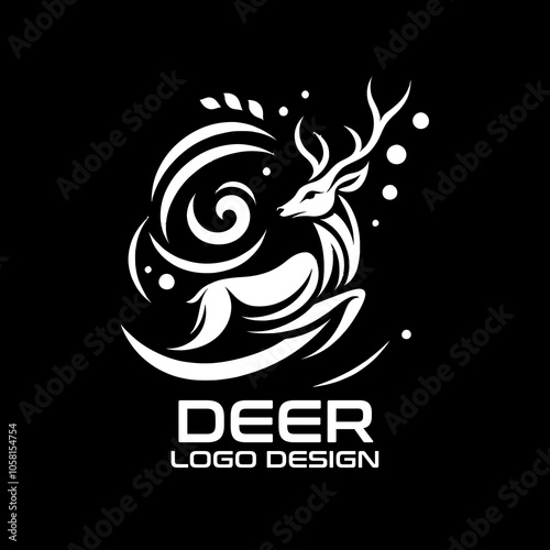 Deer Vector Logo Design photo