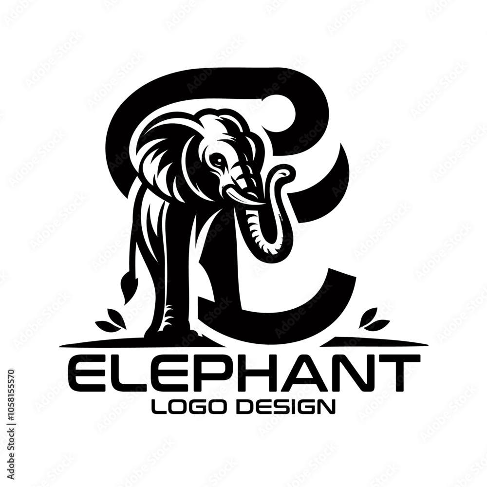 Elephant Vector Logo Design Elephant Vector Logo Design