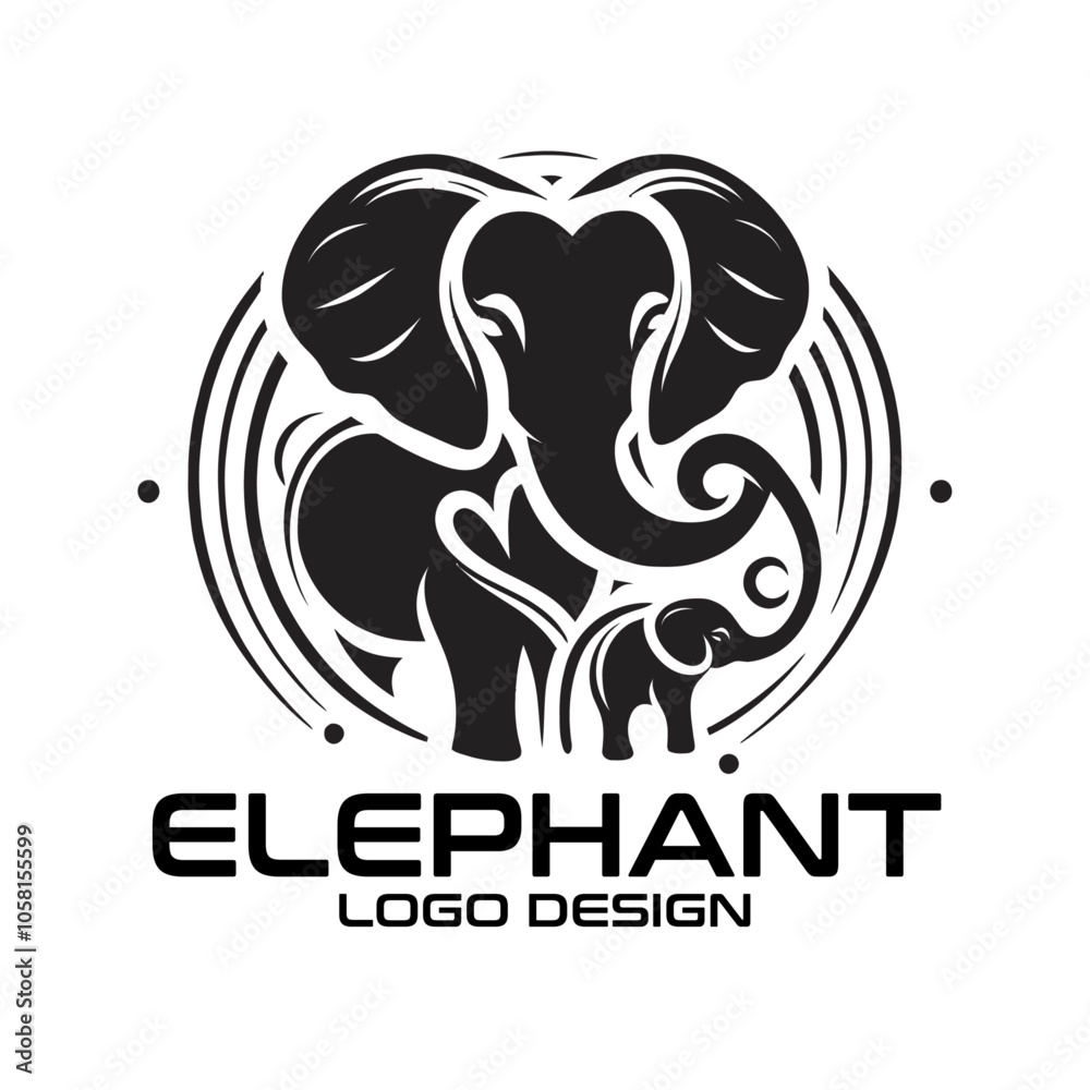 Obraz premium Elephant Vector Logo Design