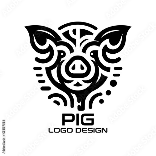 Pig Vector Logo Design