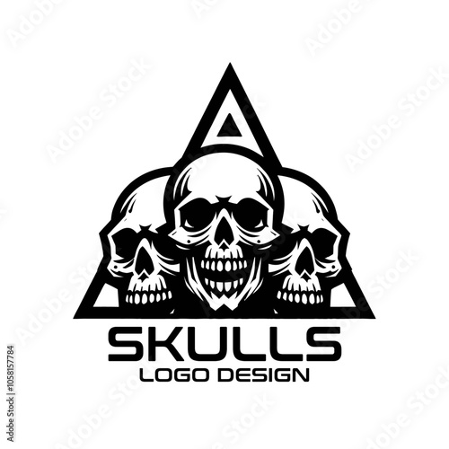 Skulls Vector Logo Design