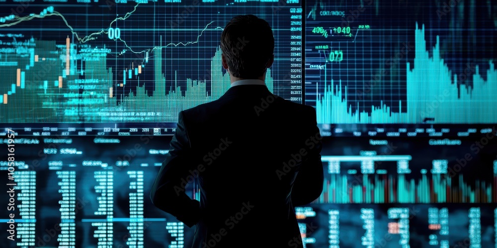 Financial Analyst Utilizing Advanced Modeling Tools for Accurate Market Trend Forecasting in a Professional Environment with Financial Charts and Graphs Financial Analyst Utilizing Advanced Modeling Tools for Accurate Market Trend Forecasting in a Professional Environment with Financial Charts and Graphs