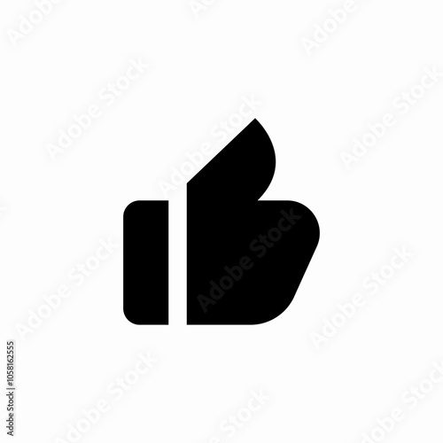 like thumbs up icon sign vector