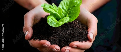 Farmers using natural compost to enrich soil and improve fertility on an eco friendly organic farm promoting sustainable agricultural practices