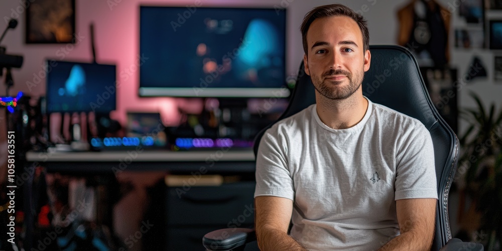 Engaging Online Betting Content Creator Educating Audiences with Informative Videos from a Home Studio Setup Engaging Online Betting Content Creator Educating Audiences with Informative Videos from a Home Studio Setup