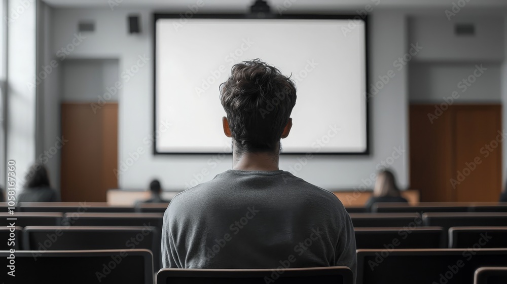 Minimalist Classroom Setting for Educational Presentations Minimalist Classroom Setting for Educational Presentations